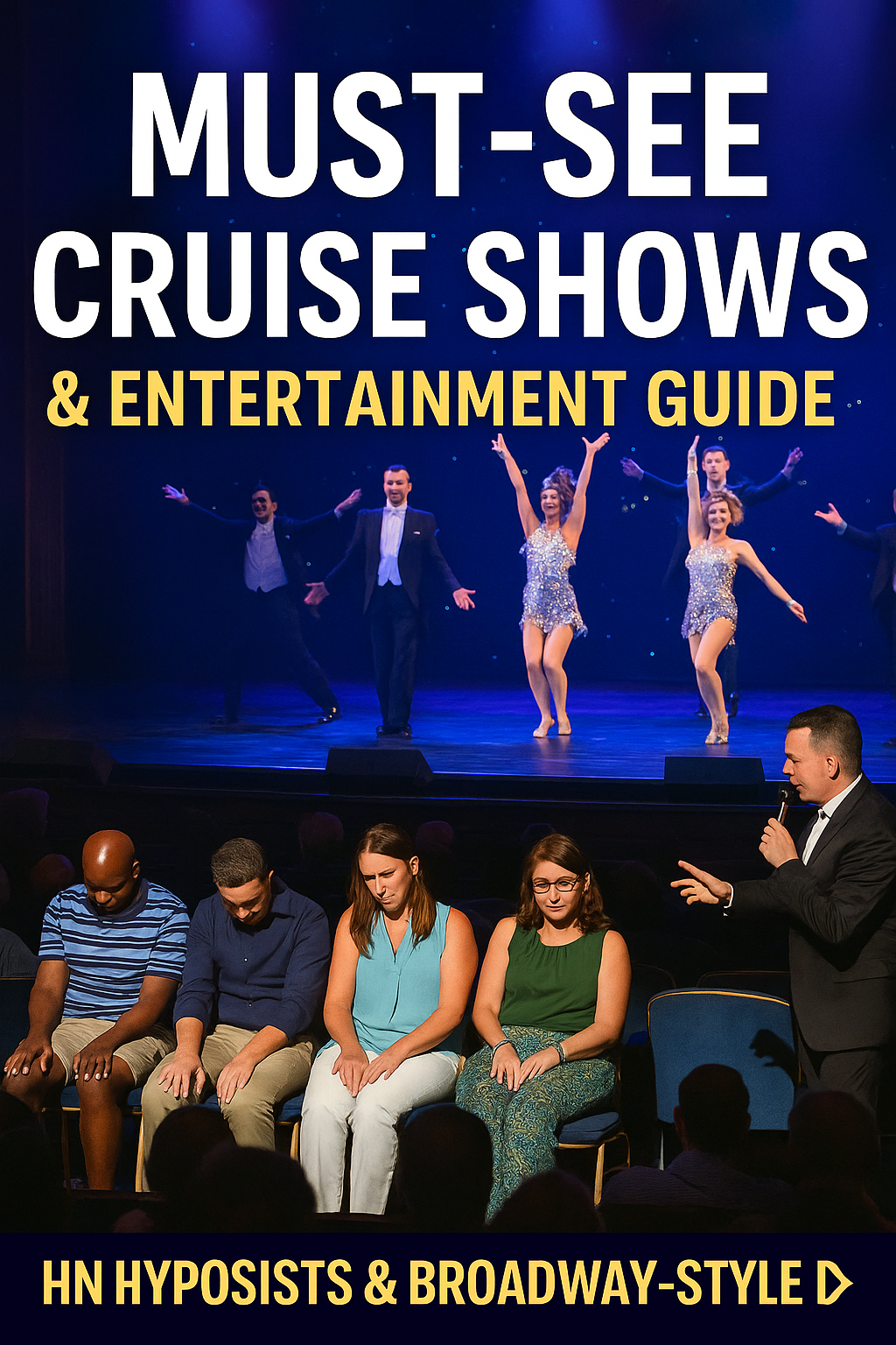 Read more about the article Must-See Cruise Shows & Entertainment Guide – From Hypnosis Acts to Broadway-Style Performances
